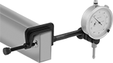 Image of ProductInUse. Front orientation. Variance Indicator Clamps. Plunger Variance Indicator Clamps, C-Clamps with Holding Rod.