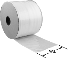 Image of Product. Front orientation. Contains Annotated. Open-Top Bags. Cut-to-Length Open-Top Bags on a Roll.