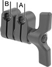 Image of Product. Front orientation. Contains Annotated. Variance Indicator Clamps. Swivel Variance Indicator Clamps, Style 6.