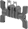Image of Product. Front orientation. Contains Annotated. Variance Indicator Clamps. Swivel Variance Indicator Clamps, Style 5.