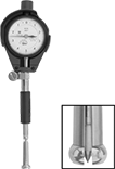 Image of Product. With Full-Ball Probe. Front orientation. Contains Inset. Bore Gauges. Mitutoyo Small-Bore Dial Gauges, Full-Ball.
