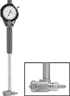 Image of Product. With Interchangeable Anvil Probe. Front orientation. Contains Inset. Bore Gauges. Mitutoyo Dial Bore Gauges.