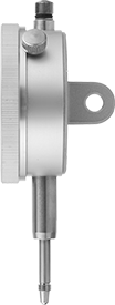 Image of Product. Side View. Side1 orientation. Economy Dial Plunger Variance Indicator, with 0" to 1" Distance Measured.