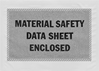 Image of Product. Style C. Front orientation. Packing Slip Pouches. Adhesive-Closure Packing Slip Pouches, Material Safety Data Sheet Enclosed, Style C.
