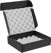 Image of Product. Front orientation. Shipping Boxes. Static-Control Cardboard Shipping Boxes.