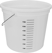 Image of Product. Front orientation. Pails. Disposable Pails, Style E.