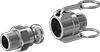 Metal Cam-and-Groove Hose Couplings for Water