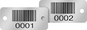 Image of Product. Front orientation. Message Plates. Bar Code Message Plates.