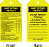 Hot Work Permit Tags