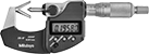 Image of Product. Front orientation. Outside Micrometers. Digital Outside Micrometers for End Mills, Taps, and Reamers.