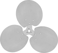 Image of Product. Front orientation. Fan Blades. Fan Blades, Style C.