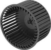 Image of Product. Front orientation. Blower Wheels. Chemical-Resistant Blowers.