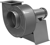 Image of Product. Front orientation. Blowers. Chemical-Resistant Blowers, Rectangular Outlet.
