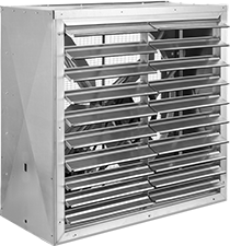 Image of Product. Front orientation. Exhaust Fans. Belt-Drive Wall-Mount Exhaust Fans with Louvers .