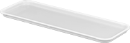 Image of Product. Front orientation. Pans. Stain-Resistant and Nonstick Plastic Pans, Style B.