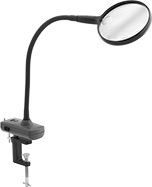 Image of Product. Front orientation. Magnifiers. Gooseneck-Arm Illuminated Clamp-On Workstation Magnifiers.