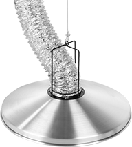 Image of Product. Front orientation. ZoomedIn view. Fume Exhausters. Suspended-Hood Hazardous Location Fume Exhausters.