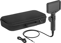 Image of Product. Borescope with&nbsp;175° Bend Tip. Front orientation. 175° Bend. Video-Recording Borescopes .