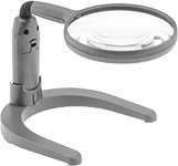 Image of Product. Front orientation. Magnifiers. Illuminated Bench-Mount Workstation Magnifiers.