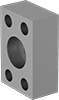 Image of Product. Front. Front orientation. Pipe and Fittings. SAE High-Pressure Iron and Steel Unthreaded Pipe Flanges, Machined Flanges, Socket-Connect Female, Flat Surface.