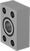 Image of Product. Back (O-Ring Groove). Back orientation. Pipe and Fittings. SAE High-Pressure Iron and Steel Unthreaded Pipe Flanges, Machined Flanges, Socket-Connect Female, O-Ring Groove Surface.