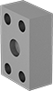 Image of Product. Back (O-Ring Groove). Back orientation. Pipe and Fittings. SAE High-Pressure Iron and Steel Unthreaded Pipe Flanges, Machined Blind Flanges, Flanged, O-Ring Groove.