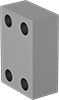 Image of Product. Front. Front orientation. Pipe and Fittings. SAE High-Pressure Iron and Steel Unthreaded Pipe Flanges, Machined Blind Flanges, Flanged, Flat.