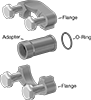 SAE High-Pressure Iron and Steel Threaded Two-Piece Pipe Flanges