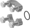 SAE High-Pressure Iron and Steel Threaded Two-Piece Pipe Flanges