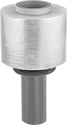 Image of Product. Front orientation. Stretch Wrap. Stretch Wrap With Handle, 1 Plastic Handle.