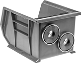 Image of Product. Back orientation. Bins. Magnet-Mount Plastic Bins.