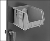 Image of ProductInUse. Front orientation. Contains Border. Bins. Magnet-Mount Plastic Bins.