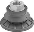 Image of Product. Female. Front orientation. Vacuum Cups. Nonmarking Vacuum Cups, Single Bellows, Female.