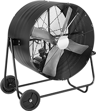 Image of Product. Front orientation. Fans. Jet-Stream Floor Fans, Wheels.