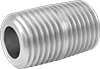 Thick-Wall Aluminum Threaded Pipe Nipples and Pipe
