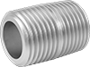 Thick-Wall Aluminum Threaded Pipe Nipples and Pipe