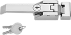 Image of Product. Front orientation. Draw Latches. Gasket-Sealing Keyed Draw Locks.