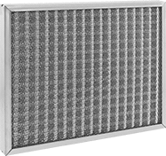 Image of Product. Front orientation. Air Filters. High-Temperature Reusable Mesh Panel Air Filters, Galvanized Steel Frame.