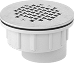 Image of Product. Bottom orientation. Shower Drains. Offset Drains.