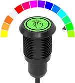 Image of ProductInUse. Style A. Front orientation. Contains Annotated. Style A. Finger-Touch Switches.