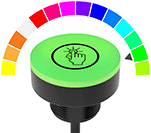 Image of ProductInUse. Style C. Front orientation. Contains Annotated. Style C. Finger-Touch Switches.