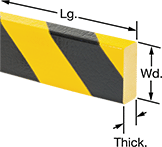 Image of Product. Front orientation. Contains Annotated. Surface Guards. High-Visibility Surface Guards, Style 1.