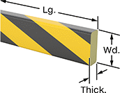 Image of Product. Front orientation. Contains Annotated. Surface Guards. High-Visibility Surface Guards, Style 1.