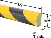 Image of Product. Front orientation. Contains Annotated. Surface Guards. High-Visibility Surface Guards, Style 2.