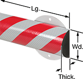 Image of Product. Front orientation. Surface Guards. High-Visibility Surface Guards, Style 5.