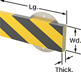 Image of Product. Front orientation. Contains Annotated. Surface Guards. High-Visibility Surface Guards, Style 5.