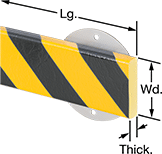 Image of Product. Front orientation. Surface Guards. High-Visibility Surface Guards, Style 3.