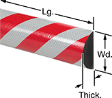 Image of Product. Front orientation. Contains Annotated. Surface Guards. High-Visibility Surface Guards, Style 4.