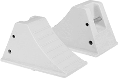 Image of Product. Style 15 (Chocks Sold Separately). Front orientation. Wheel Chocks. Wheel Chocks, Not Reversible, Style 15.