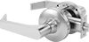 High-Traffic Self-Locking Door Handles for Easy-Change Lock Cylinders